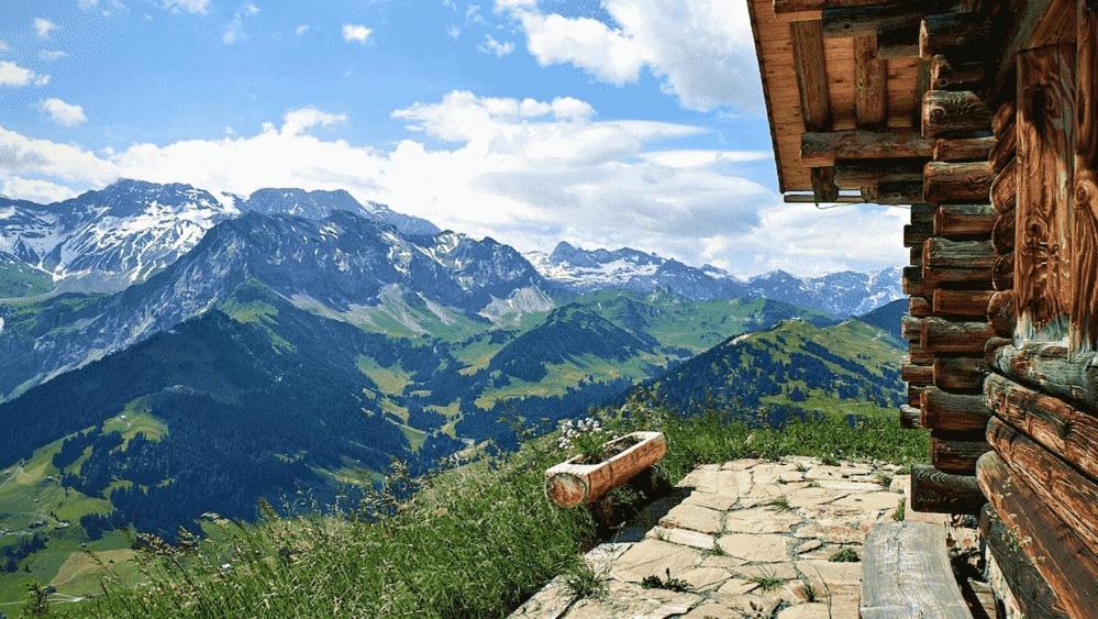 Edelweiss 4 Zi Ferienwohnung In Landhaus Frutigen Ngoại thất bức ảnh